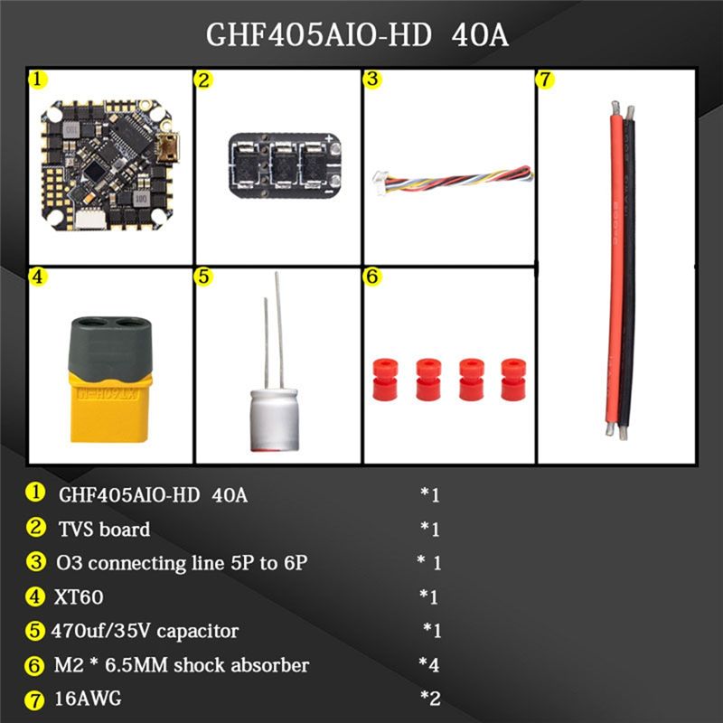 ABTI-GHF405AIO-HD 40A AIO Flig - Drone Esc 评论和价格