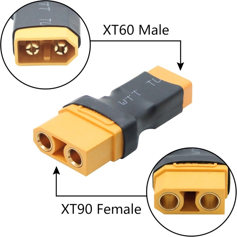 2Pcs/Lot XT90 Male Female to X - Drone Charger 评论和价格
