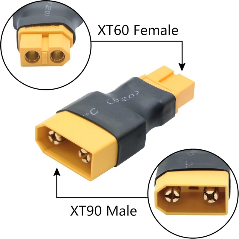 2Pcs/Lot XT90 Male Female to X - Drone Charger 评论和价格
